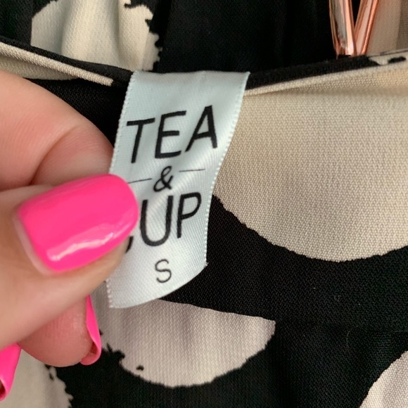 🛍 Tea & Cup Polka Dot Maxi Skirt - Picture 4 of 5